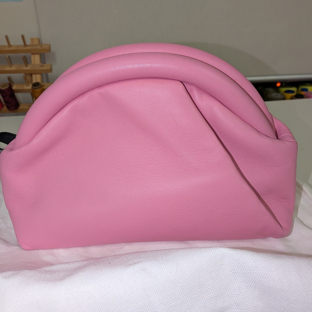 JW ANDERSON Pink Bumper Clutch